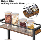 Slim Rolling Cart, Mobile Kitchen Cart on Wheels, Narrow Storage Cart for Small Space, Small Bar Cart, for, alternate view 7