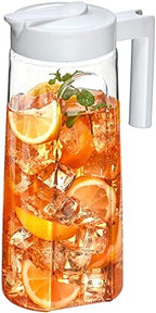 Slim - Tritan Pitcher (64 oz), Unbreakable Plastic Water Pitcher with Lid, BPA-Free, Heat-Resistant