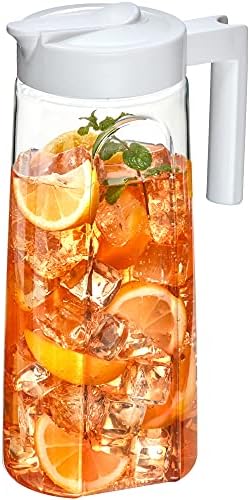 Slim - Tritan Pitcher (64 oz), Unbreakable Plastic Water Pitcher with Lid, BPA-Free, Heat-Resistant