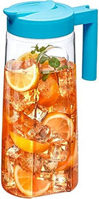 Slim - Tritan Pitcher (64 oz), Unbreakable Plastic Water Pitcher with Lid, BPA-Free, Heat-Resistant