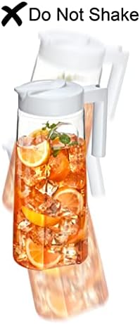 Slim - Tritan Pitcher (64 oz), Unbreakable Plastic Water Pitcher with Lid, BPA-Free, Heat-Resistant, alternate view 6