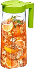 Slim - Tritan Pitcher (64 oz), Unbreakable Plastic Water Pitcher with Lid, BPA-Free, Heat-Resistant