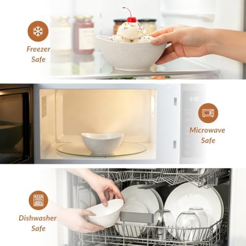 Small Bowls Set Wheat Straw Bowls 10 oz Small Serving Bowls for Ice Cream, Dessert, Snack, Appetizer, Candy, alternate view 4