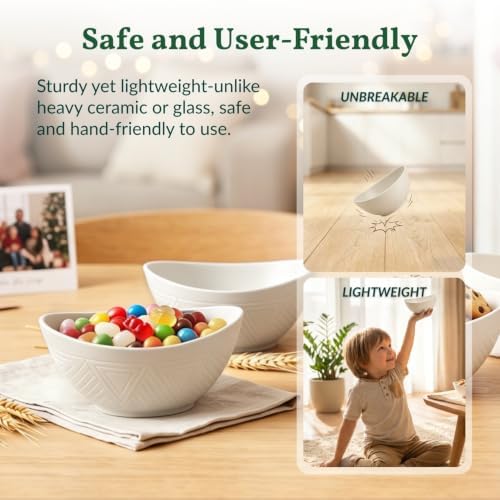 Small Bowls Set Wheat Straw Bowls 10 oz Small Serving Bowls for Ice Cream, Dessert, Snack, Appetizer, Candy, alternate view 5