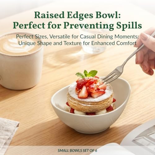 Small Bowls Set Wheat Straw Bowls 10 oz Small Serving Bowls for Ice Cream, Dessert, Snack, Appetizer, Candy, alternate view 7