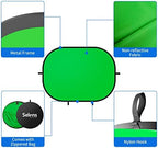 Small Collapsible Backdrop Double-Sided Grey Green Screen 2-in-1, alternate view 4