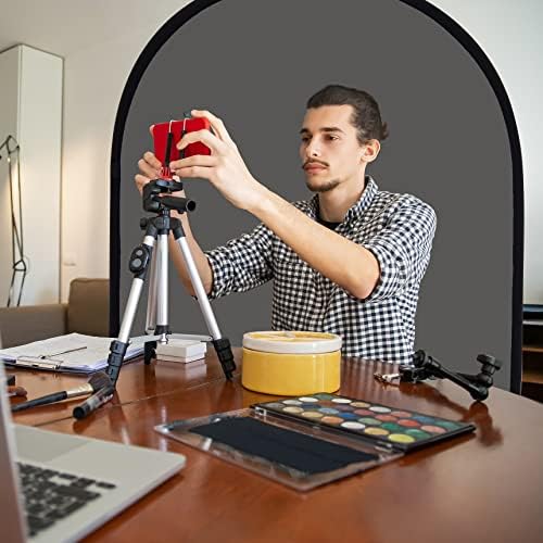 Small Collapsible Backdrop Double-Sided Grey Green Screen 2-in-1, alternate view 7