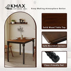 Small Dining Table for 2-4, Solid Wood Dining Table for Small Spaces 2 Person Rectangle Kitchen Table Space, alternate view 3