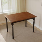Small Dining Table for 2-4, Solid Wood Dining Table for Small Spaces 2 Person Rectangle Kitchen Table Space, alternate view 5