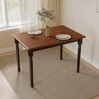Small Dining Table for 2-4, Solid Wood Dining Table for Small Spaces 2 Person Rectangle Kitchen Table Space, alternate view 6