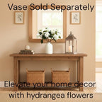 Small Faux Hydrangea Flowers 5 Stems (15 Heads) For Table Decor, alternate view 2