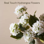 Small Faux Hydrangea Flowers 5 Stems (15 Heads) For Table Decor, alternate view 4