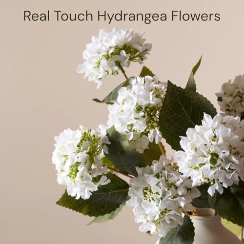 Small Faux Hydrangea Flowers 5 Stems (15 Heads) For Table Decor, alternate view 4