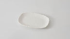 Small Serving Platter, Waves, Kitchen, Gift in 11 x 7.5 Inch in White, alternate view 4