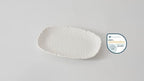 Small Serving Platter, Waves, Kitchen, Gift in 11 x 7.5 Inch in White, alternate view 5