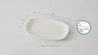 Small Serving Platter, Waves, Kitchen, Gift in 11 x 7.5 Inch in White, alternate view 6
