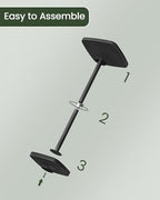 Small Side Table, Drink Table for Small Spaces, Square Martini Table with Pedestal, for Living Room, Bedroom, alternate view