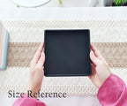 Small Square Mini Tray (5.9 inch), Hard Plastic Black Serving Tray in 10.2"L x 5.5"W x 1.1"H in Black, alternate view 2