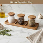 Small Wooden Tray | Acacia Wood Tray for Vanity, Bathroom Counter, Coffee Table & Toilet | Perfect for Jewelry, alternate