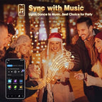 Smart Color Changing Christmas Lights 132 FT 400 LED App Remote, alternate view 6