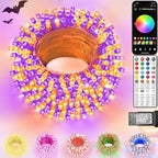 Smart Color Changing Christmas Lights, 33FT 100LED RGB String Lights App & Remote Control, Connectable