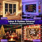 Smart Color Changing Christmas Lights, 33FT 100LED RGB String Lights App & Remote Control, Connectable, alternate view 7