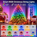 Smart Color Changing Christmas Lights App & Remote Control, 164Ft 500 LED, alternate view 2