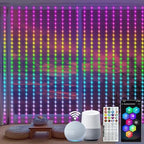 Smart Color Changing Curtain Lights RGB 5050 Built in Chip with App Remote
