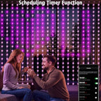 Smart Curtain Lights Plug in 400 LED Curtain Fairy Lights with App & Remote, alternate view 3