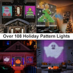 Smart Curtain Lights Plug in 400 LED Curtain Fairy Lights with App & Remote, alternate view 5