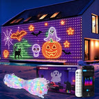 Smart LED Curtain Lights RGB+IC 400 LEDs 6.6x6.6 ft in 6.6x6.6 ft