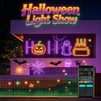 Smart LED Curtain Lights RGB+IC 400 LEDs 6.6x6.6 ft in 6.6x6.6 ft, alternate view 2