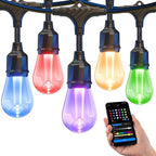 + Smart Outdoor String Lights 72.5FT, LED Patio Lights App Control