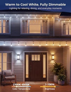 + Smart Outdoor String Lights 72.5FT, LED Patio Lights App Control, alternate view 3