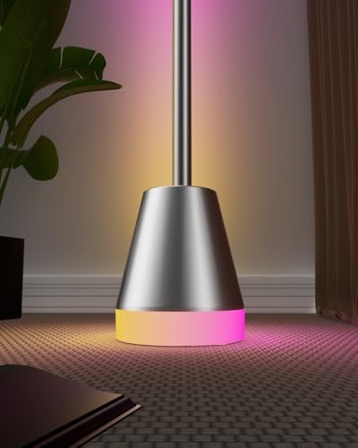 Smart RGB LED Corner Floor Lamp, Bright Standing Lamps for Living Room with APP and Remote, Modern Floor Lamp, alternate view