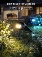 Smart Solar Spot Lights, 2 Pack Color Changing Outdoor Spotlights, alternate view 7