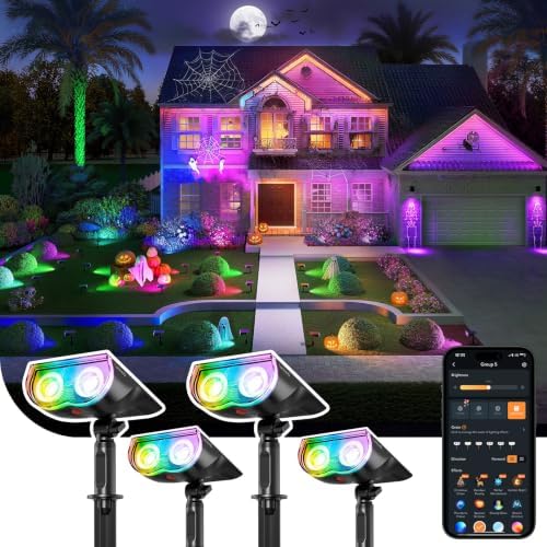 Smart Solar Spot Lights Outdoor SL5C, IP67 Solar Lights Outdoor