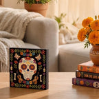 Smile Dia de los Muertos Wooden Block Decor, alternate view 4