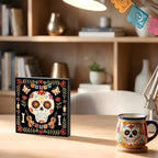 Smile Dia de los Muertos Wooden Block Decor, alternate view 5