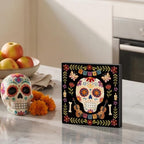 Smile Dia de los Muertos Wooden Block Decor, alternate view 6