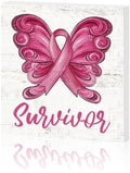 Smile Double-Sided Breast Cancer Awareness Wooden Block Decor