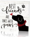Smile Double-Sided Dog Lover Wooden Block Decor