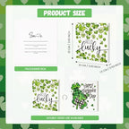 Smile Double-Sided St.Patrick's Day Wooden Block Decor, Shamrock "Happy St. Patrick's Day" & "Hello Lucky", alternate view 2
