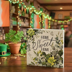 Smile Spring Double-Sided Wooden Block Decor - St.Patrick's Day "Lucky" Shamrock & "Home Sweet Home", Irish, alternate view 6