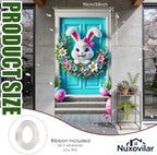 Smiling Bunny Easter Door Cover 35x71 Inches Polyester in 35x71 Inches, alternate view 3
