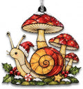 Snail Ornament Featuring a Whimsical Mushroom Design as a Christmas Tree Ornament 2026 for Cottagecore Christmas