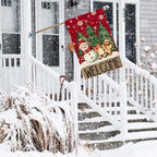 Snowman Gingerbread Christmas House Flag Large Yard Decor 28X40In, alternate view 4
