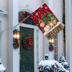 Snowman Gingerbread Christmas House Flag Large Yard Decor 28X40In, alternate view 5
