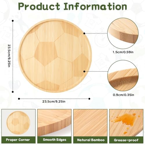 Soccer Party Decorations Wooden Soccer Charcuterie Board, Serving Tray for Sports Birthday Party, Team Game Day, alternate