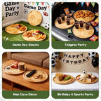Soccer Party Decorations Wooden Soccer Charcuterie Board, Serving Tray for Sports Birthday Party, Team Game Day, alternate